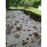 Chair cover with 2 laces, REMOVABLE COVER WITH ZIP....Measures 40x40..SHABBY HEART pattern..MADE IN ITALY...100% COTTON