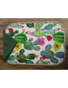 Rectangular Tablecloth in Plasticized Cotton with Cactus Pattern in All Sizes....MADE IN ITALY!!!!