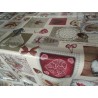 Rechteckige Tischdecke aus weicher Baumwolle im SHABBY-Design, 100 % wasserabweisend. Hergestellt in ITALIEN!!!!