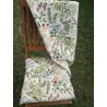 Coprisedia Con 2 Lacci..Misura 40x40..Sfoderabili..Disegno FIORATO ERBOLARIO..MADE IN ITALY 100% COTONE
