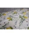 Rectangular Tablecloth in Plasticized Cotton LEMON Design 100% Water Repellent... Made in ITALY.!!!!