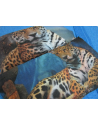 Parure de lit double en impression numérique, motif TIGRE LÉOPARD 100% coton ITALIEN...FABRIQUÉ EN ITALIE!!!!