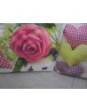 Parure de lit double en impression numérique ROSES ET COEURS 100% coton ITALIEN..!!!!