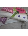 Parure de lit double en impression numérique ROSES ET COEURS 100% coton ITALIEN..!!!!