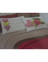 Parure de lit double en impression numérique ROSES ET COEURS 100% coton ITALIEN..!!!!