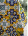 Nappe rectangulaire en plastique avec motif MAJOLIQUE et CITRON.. Dans toutes les tailles... FABRIQUÉE EN ITALIE..!!!