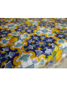 Rectangular Plastic Tablecloth with MAJOLICA and LEMON Pattern..In all sizes... MADE IN ITALY..!!!