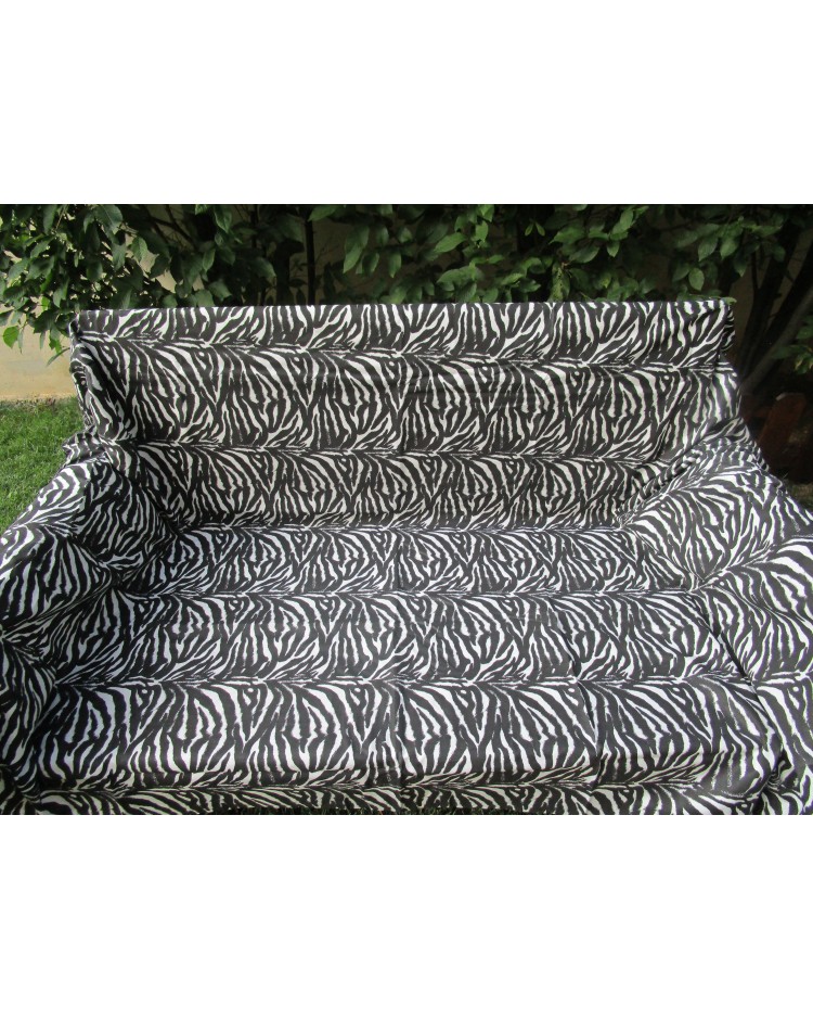 Möbelbezug mit Zebramuster, Größe: 170 x 260–260 x 260 ... HERGESTELLT IN ITALIEN!!! 100% BAUMWOLLE