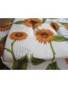 Rechteckige Tischdecke aus Baumwolle mit SONNENBLUMEN-Muster in allen Größen, 100 % Baumwolle.... HERGESTELLT IN ITALIEN!!!!!