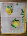 Nappe rectangulaire en plastique avec motif CITRON dans toutes les tailles. FABRIQUÉE EN ITALIE..