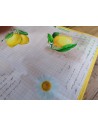 Rectangular Plastic Tablecloth with LEMON Pattern in all sizes..MADE IN ITALY..