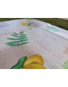 Rectangular Plastic Tablecloth with LEMON Pattern in all sizes..MADE IN ITALY..