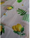 Nappe rectangulaire en plastique avec motif CITRON dans toutes les tailles. FABRIQUÉE EN ITALIE..