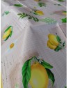 Rectangular Plastic Tablecloth with LEMON Pattern in all sizes..MADE IN ITALY..
