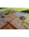 Rectangular Plastic Tablecloth with SUNFLOWER Pattern in all sizes..MADE IN ITALY..