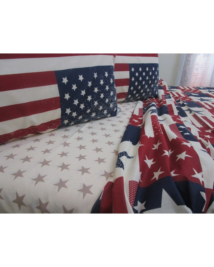AMERICA Fantasy bed set.. Single-Double-Half Square 100% Natural Fiber Cotton..!!!