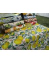 Nappe rectangulaire 100% déperlante et antitache avec motif TOURNESOL... PAS DE REPASSAGE !!!!