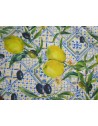 Tovaglia Antimacchia 100% Idrorepellente Fantasia LIMONI E GIRASOLI Misura 140x300 ...NO STIRO!!!!