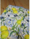 Tovaglia Antimacchia 100% Idrorepellente Fantasia LIMONI E GIRASOLI Misura 140x300 ...NO STIRO!!!!