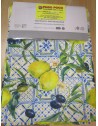 Tovaglia Antimacchia 100% Idrorepellente Fantasia LIMONI E GIRASOLI Misura 140x300 ...NO STIRO!!!!