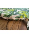 Round chair cover with 2 laces... Size 40x40... PALM FANTASY... Removable cover.. MADE IN ITALY.. 100% COTTON...!!!