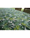 Round chair cover with 2 laces... Size 40x40... PALM FANTASY... Removable cover.. MADE IN ITALY.. 100% COTTON...!!!