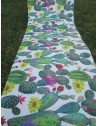 Teppich am laufenden Meter mit CACTUS-Design aus wasserabweisendem Stoff. Rutschfeste Unterseite.... 0,10 Cent Euro pro