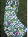 Tapis au mètre avec motif CACTUS en tissu hydrofuge..Fond antidérapant....Euro 0,10 centimes par mètre....FABRIQUÉ EN ITALIE!!!!