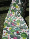 Tapis au mètre avec motif CACTUS en tissu hydrofuge..Fond antidérapant....Euro 0,10 centimes par mètre....FABRIQUÉ EN ITALIE!!!!