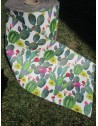Tapis au mètre avec motif CACTUS en tissu hydrofuge..Fond antidérapant....Euro 0,10 centimes par mètre....FABRIQUÉ EN ITALIE!!!!