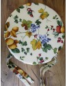 Tapis au mètre à motifs FRUITS ET CITRON en tissu... NOUVEAU 2022 !....Euro 0,10cent par mètre....FABRIQUÉ EN ITALIE!!!!