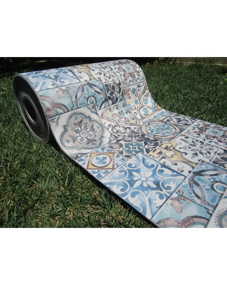 Tappeto Fantasia MAIOLICA a Metro in Tessuto Idrorepellente!....Euro 0,10cent al mt....MADE IN ITALY!!!!