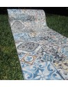 Tapis à motifs MAIOLICA au mètre en tissu hydrofuge !....Euro 0,10 centimes le mètre....FABRIQUÉ EN ITALIE!!!!