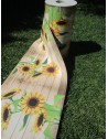 Tappeto Fantasia GIRASOLE  a Metro in Tessuto Idrorepellente... ....Euro 0,070cent al mt....MADE IN ITALY!!!!