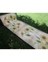 Tappeto Fantasia GIRASOLE  a Metro in Tessuto Idrorepellente... ....Euro 0,070cent al mt....MADE IN ITALY!!!!