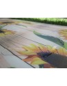 Tappeto Fantasia GIRASOLE  a Metro in Tessuto Idrorepellente... ....Euro 0,070cent al mt....MADE IN ITALY!!!!