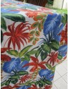 Rectangular Cotton Tablecloth with TROPICAL Pattern..In all sizes 100% Cotton....MADE IN ITALY!!!!!
