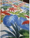 Rectangular Cotton Tablecloth with TROPICAL Pattern..In all sizes 100% Cotton....MADE IN ITALY!!!!!