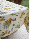 Tovaglia Rettangolare in Cotone Fantasia  LAVANDA E GIRASOLI In Tutte Le Misure 100% Cotone.... MADE IN ITALY!!!!!
