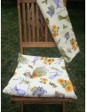 Rectangular Cotton Tablecloth LAVENDER AND SUNFLOWERS Pattern In All Sizes 100% Cotton.... MADE IN ITALY!!!!!