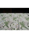 Rectangular Cotton Tablecloth with DAISIES AND FLOWERS Pattern in All Sizes 100% Cotton.... MADE IN ITALY!!!!!