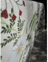 Rechteckige Tischdecke aus Baumwolle mit Gänseblümchen- und Blumenmuster in allen Größen, 100 % Baumwolle.... HERGESTELLT IN