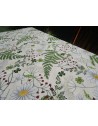 Rectangular Cotton Tablecloth with DAISIES AND FLOWERS Pattern in All Sizes 100% Cotton.... MADE IN ITALY!!!!!