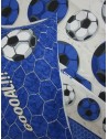 FOOTBALL TEAMS fantasy bed set Color Black/Light Blue Single-Double-Half Square 100% Cotton ...MADE IN ITALY!!!..