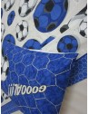 FOOTBALL TEAMS fantasy bed set Color Black/Light Blue Single-Double-Half Square 100% Cotton ...MADE IN ITALY!!!..