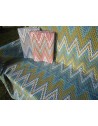 Copriletto Copritutto Fantasia RIGATO Missoni Colore:Rosso..100% Cotone..Misure:170x280...220x280...260X280...MADE IN ITALY!!!
