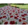 Rectangular Cotton Tablecloth with COLORED POPPIES Pattern in all sizes 100% Cotton.... MADE IN ITALY!!!!!