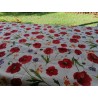 Rechteckige Baumwoll-Tischdecke mit farbigem Mohnblumen-Muster in allen Größen. 100 % Baumwolle.... HERGESTELLT IN ITALIEN!!!!!