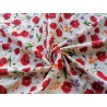 Rectangular Cotton Tablecloth with COLORED POPPIES Pattern in all sizes 100% Cotton.... MADE IN ITALY!!!!!