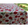 Rechteckige Baumwoll-Tischdecke mit farbigem Mohnblumen-Muster in allen Größen. 100 % Baumwolle.... HERGESTELLT IN ITALIEN!!!!!